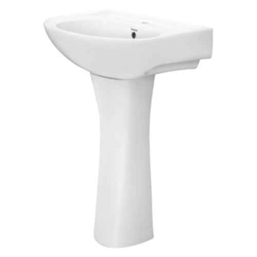 RUBY Basin And Pedestal Complete Set ( White )